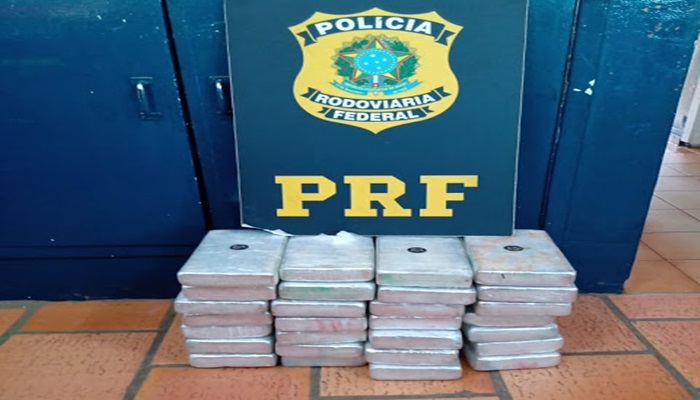 Laranjeiras - PRF apreende mais de 30kg de cocaína na BR 277