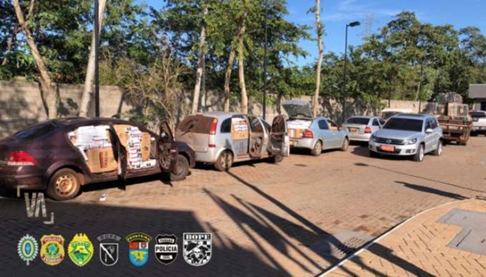 Forças policiais apreendem R$10 milhões em contrabandos no Oeste do Paraná