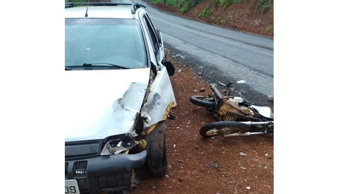 Cantagalo - Grave acidente deixa duas pessoas gravemente feridas