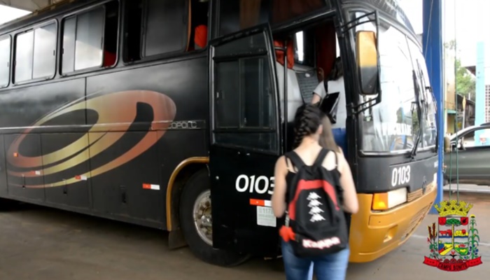 Campo Bonito - Transporte gratuito e estágio oportunizam ensino superior a jovens do município
