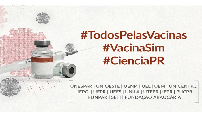 Instituições ligadas à ciência no Paraná se mobilizam em favor da vacina