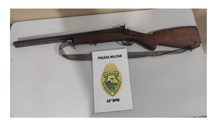 Reserva do Iguaçu - Adolescente armado com espingarda ameaça a companheira e sogra e acaba apreendido pela PM 