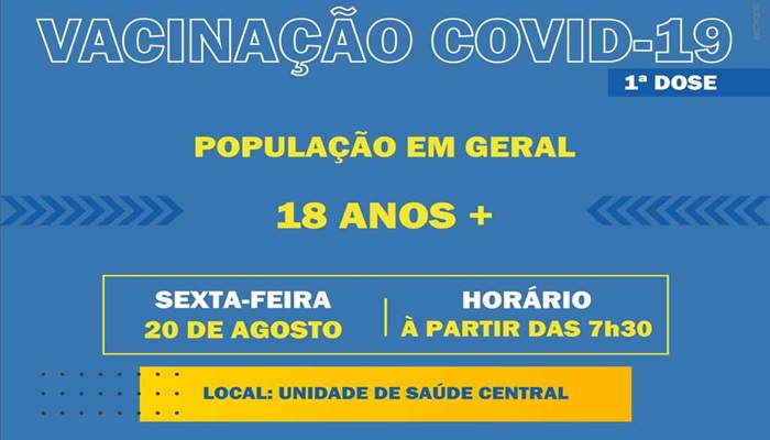 Guaraniaçu - Nesta sexta segue a vacinação contra a Covid-19 para jovens de 18 anos acima 