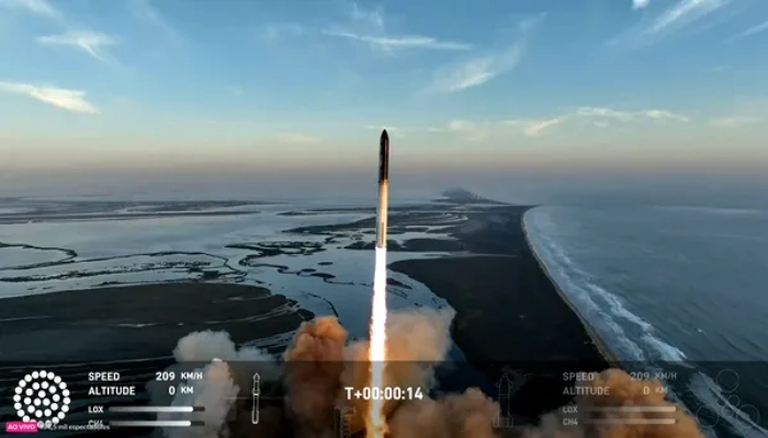 SpaceX lança Starship, mas propulsor explode; empresa perdeu contato com a nave
