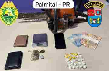 Palmital - Policia Civil e Policia Militar prendem traficante 