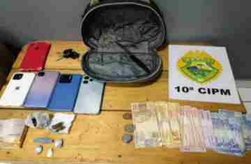 Cantagalo - Policia Militar prende drogas e traficantes