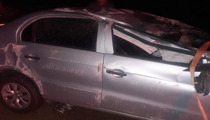 Espigão Alto do Iguaçu - Motorista de Voyage fica ferido em acidente na PR-473