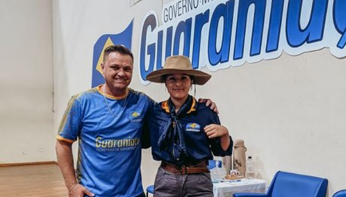 Jovem talento de Guaraniaçu em competição nacional de Laço Comprido