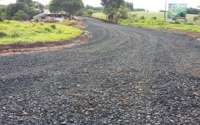 Candói -  Conjunto Habitacional recebe melhorias em estrada de acesso