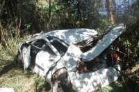 Laranjeiras - Veículo de Chapecó sofre acidente na BR 158