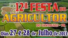 Cantagalo - Confira a programação para a Festa do Agricultor, neste final de semana