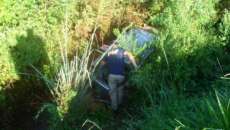 Laranjeiras - Carro com maconha sofre acidente na BR 158
