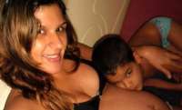 Digna Medeiros, com o filho Alex