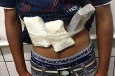 Candói - Adolescente é flagrado com droga presa ao corpo