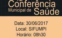 Pinhão - Conferência Municipal de Saúde acontece no dia 30 de junho