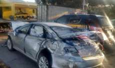 Ao tentar fugir, contrabandista capota carro roubado e é preso