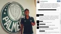 Jogador contratado é xingado pela torcida depois e errar nome do Palmeiras