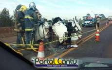 Colis&atilde;o entre carro e caminh&atilde;o deixa um morto na BR-277
