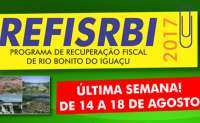 Rio Bonito - Última semana do Programa de Recuperação Fiscal - REFISRBI 2017