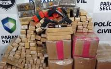 Denarc apreende 275 kg de maconha, pistolas e munições em Céu Azul