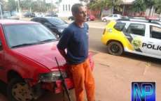 Candói - Motorista bêbado é detido com arma