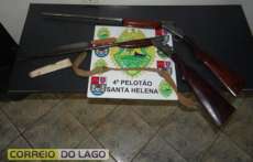 PM prende em flagrante homem que ameaçava esposa com espingarda