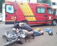 Laranjeiras - Carro e moto se envolve em acidente no centro