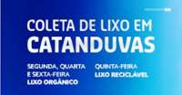 Catanduvas - Prefeitura Informa os dias da Coleta de Lixo na cidade