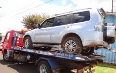 Laranjeiras - Policia Militar recupera Pajero roubada em Rio Bonito do Iguaçu