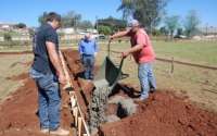 Porto Barreiro - Quadra da escola Irmã Inês Valiati está sendo construída e em breve nova escola terá seis salas