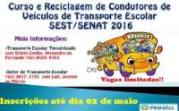 Pinhão - Secretaria de Educação e Cultura abre inscrições curso para condutores de veículos de transporte escolar