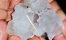 Chuva de granizo atinge cidade da região oeste do Paraná