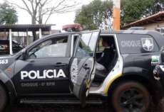 A equipe de choque recupera motocicleta furtada e prende homem por receptação