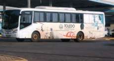 Ônibus utilizado para a viagem