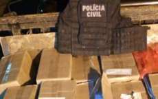 Nova Laranjeiras - Polícia Civil apreendeu 68 caixas de cigarros contrabandeados em mercado