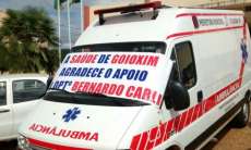 Goioxim - População do município já é atendida por ambulância viabilizada por Bernardo Carli