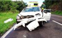 Nova Laranjeiras - Dono de auto-escola de Catanduvas capota veículo na BR 277