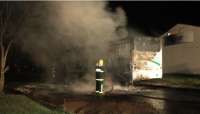Ônibus é incendiado no bairro Canadá em Cascavel