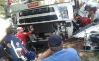 Palmital - Acidente na PR 364 envolve caminhão com placas do município