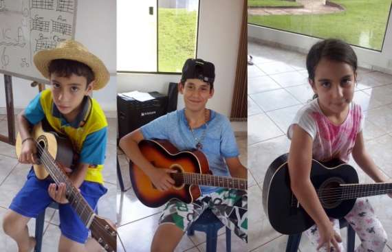 Campo Bonito - Prefeitura oferece aulas de violão e viola para crianças e adolescentes