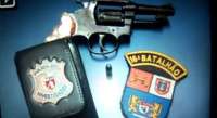 Pinhão - Polícia Civil e Militar apreendem autor de disparo de arma de fogo que atingiu senhora em via pública