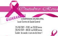Guaraniaçu - Secretaria de Saúde concentra ações do Outubro Rosa
