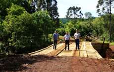 Candói - Ponte do Rio da Lage está pronta; até o final do ano serão 30 reconstruídas