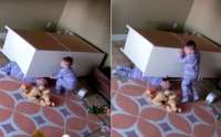 Menino de 2 anos salva irmão gêmeo preso embaixo de cômoda; veja o vídeo