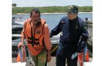 No litoral do Paraná, náufragos usaram freezer como bote salva vidas