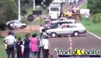 Guaraniaçu - Manifestação: População do Mato Queimado para rodovia