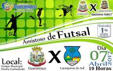 Guaraniaçu - Esporte: Amistoso de Futsal