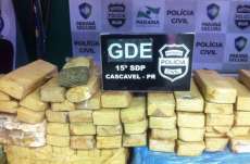 Uma tonelada de maconha é apreendida dentro de caminhão