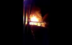 Catanduvas - Residência é totalmente destruída pelo fogo na noite deste sábado dia 08