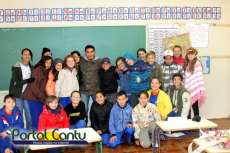 Guaraniaçu - Entrevista com Mestre Eurico Chagas na Escola Municipal Joaquim Modesto da Rosa